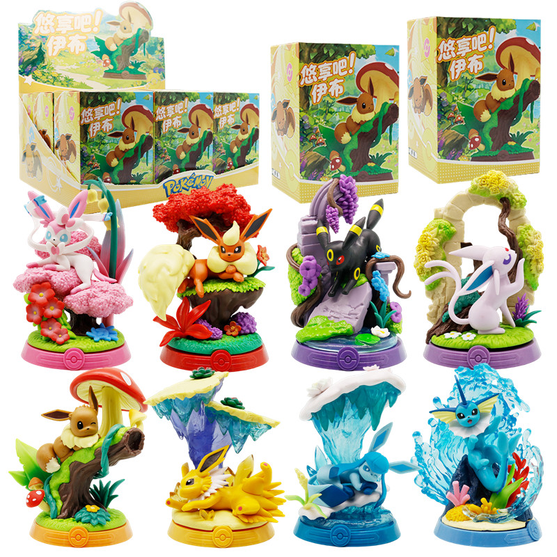 Model Kit Umbreon - Figurines Pokemon, jouet Eevee Sylveon Glaceon
