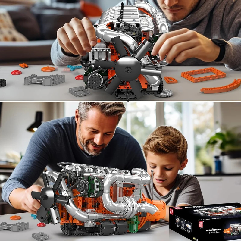 Model Kit Engine V8 - Kit de construction de moteur de