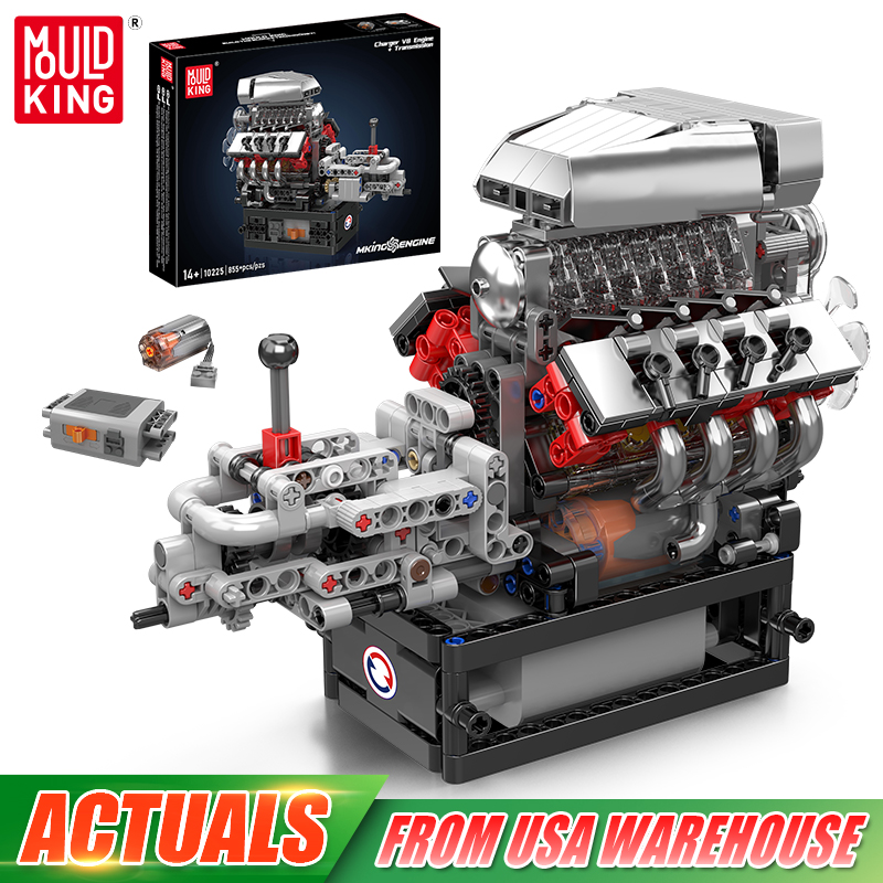 Model Kit Engine V8 - Mould King 10225 moteur technique jouets