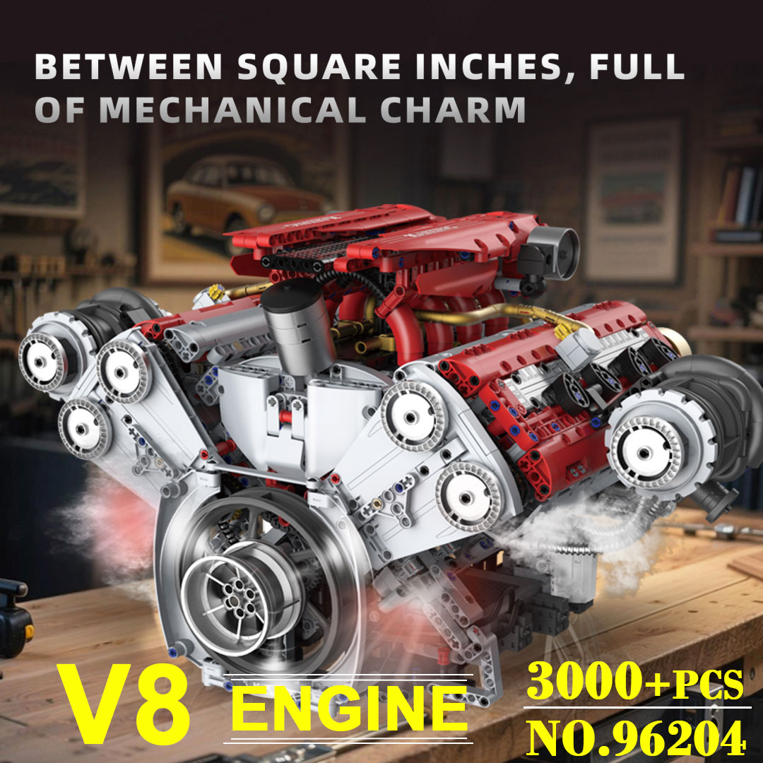 Moteur motorisé V8 3201 pièces - Model Kit Engine V8 avis et prix