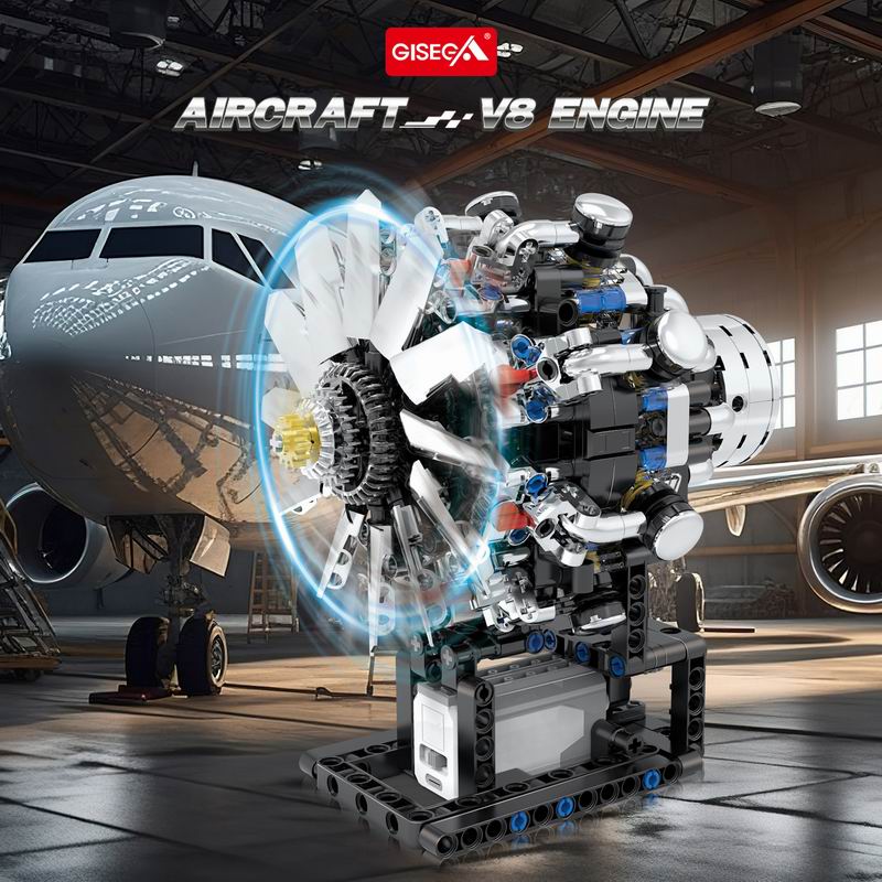 Moteur V8 d'aviation G8910, 55 - Model Kit Engine V8 avis et prix