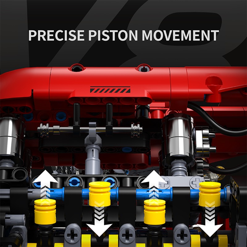 T5011 1370 pièces Kit de blocs - Model Kit Engine V8 avis et prix