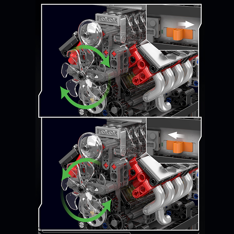 Mould King 10225 moteur techni - Model Kit Engine V8 avis et prix